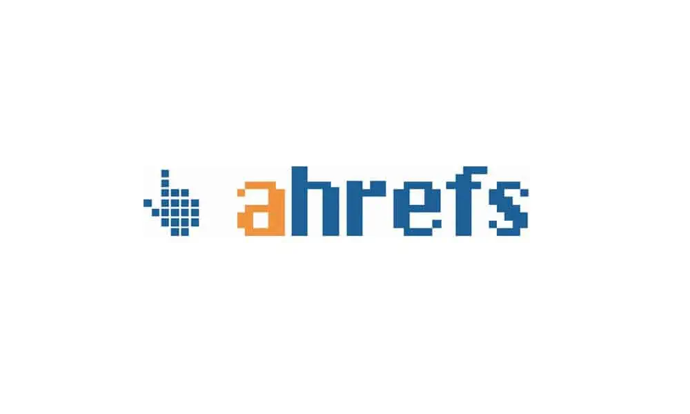 Un logo faisant la promotion du puissant outil de référencement Ahrefs.