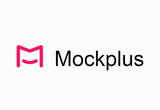Fond blanc avec le logo Mockplus.